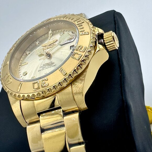 NEW Invicta Pro Diver 40mm AUTOMATIC Gold Tone Champaign Dial Mens Watch - Picture 3 of 10